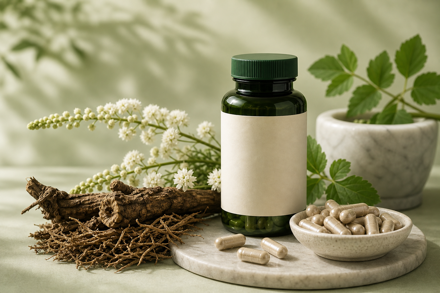 Black Cohosh supplement editorial hero image
