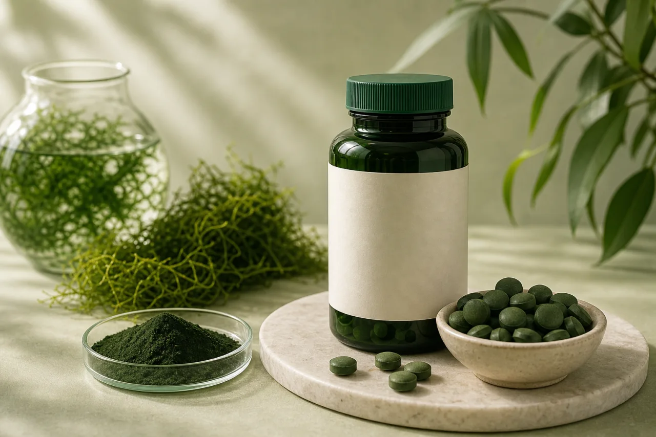Chlorella supplement editorial hero image