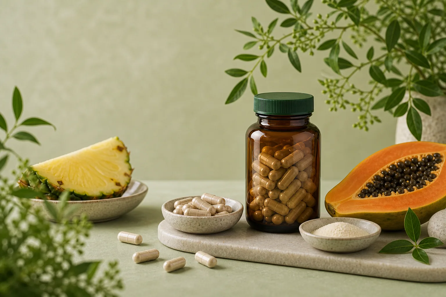 Digestive Enzymes supplement editorial hero image
