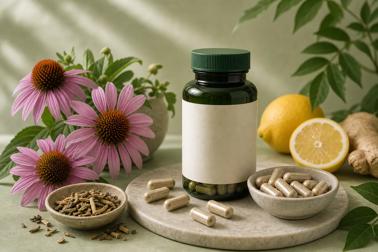 Echinacea supplement editorial hero image