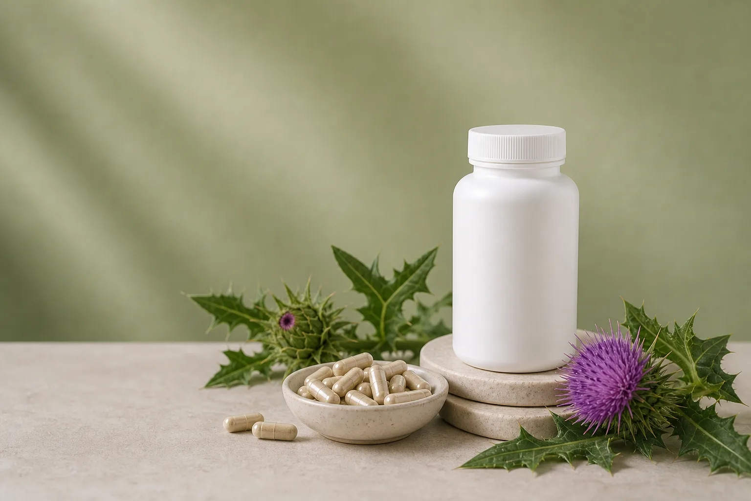 Milk Thistle supplement editorial hero image