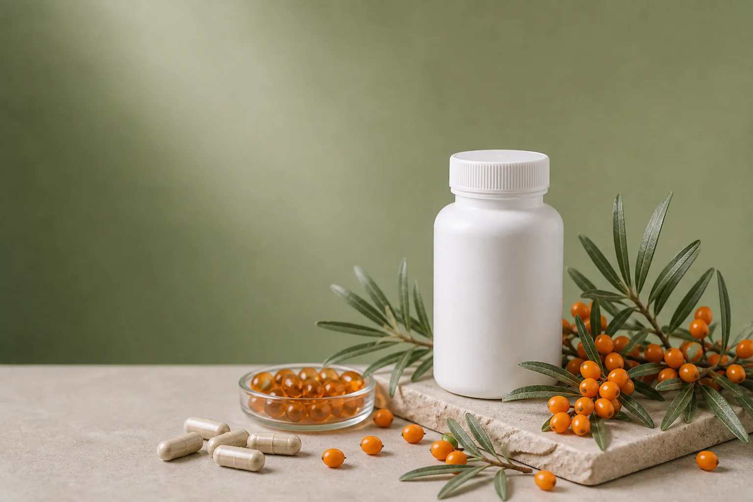 Sea Buckthorn supplement editorial hero image