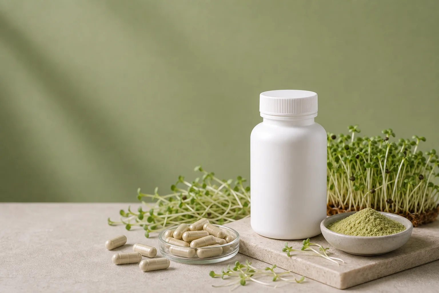 Sulforaphane supplement editorial hero image