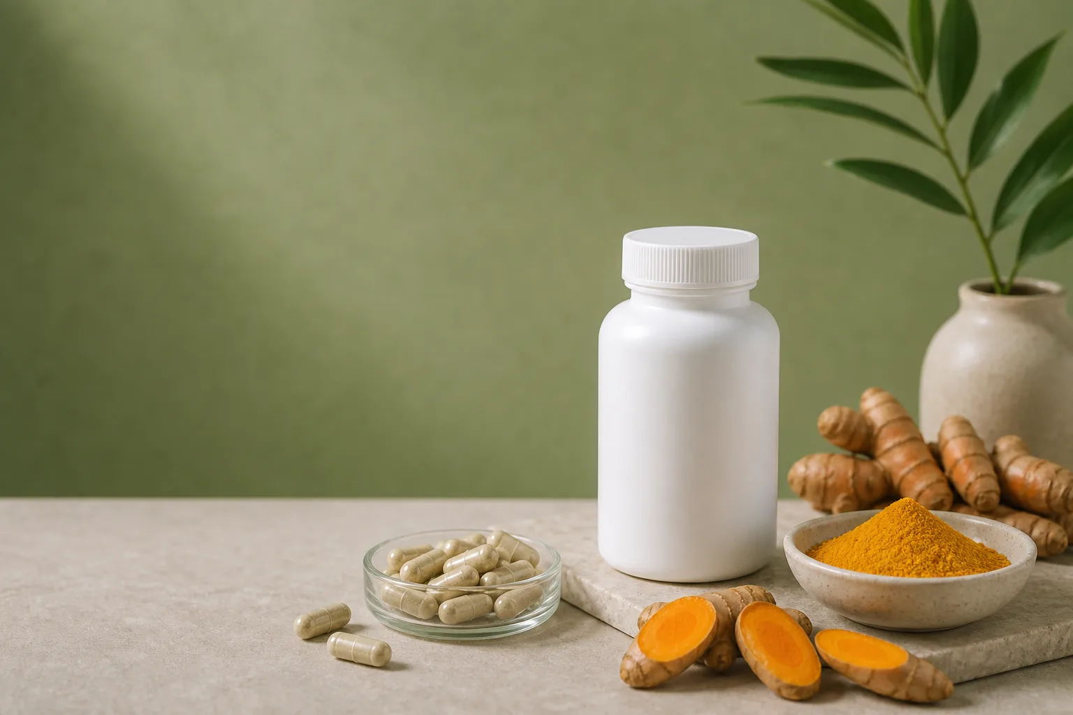 Turmeric supplement editorial hero image